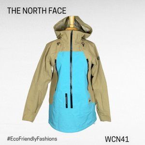 The North Face KELP TAN/TRANSANTARCTIC BLUE Ceptor Anorak Jacket Small
